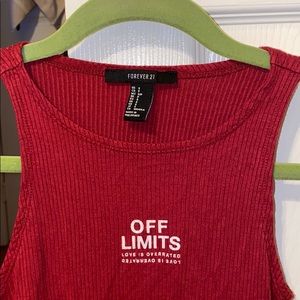 Forever 21 Graphic Tank Women’s Small